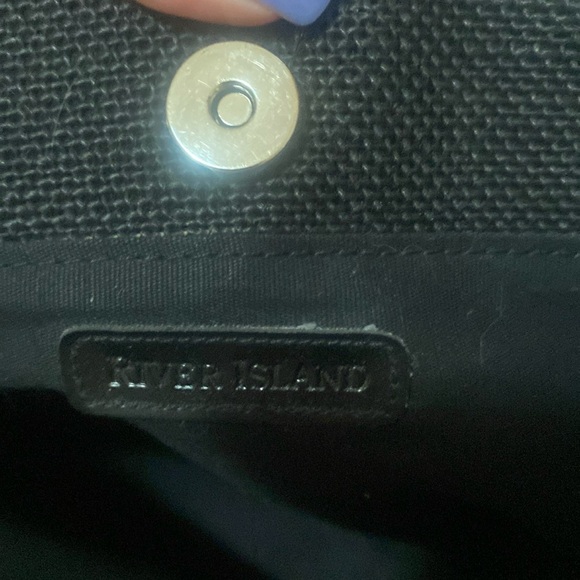 Christmas Bag Embroidered Xmas Pins Festive Holiday Season by River Island - Picture 6 of 12